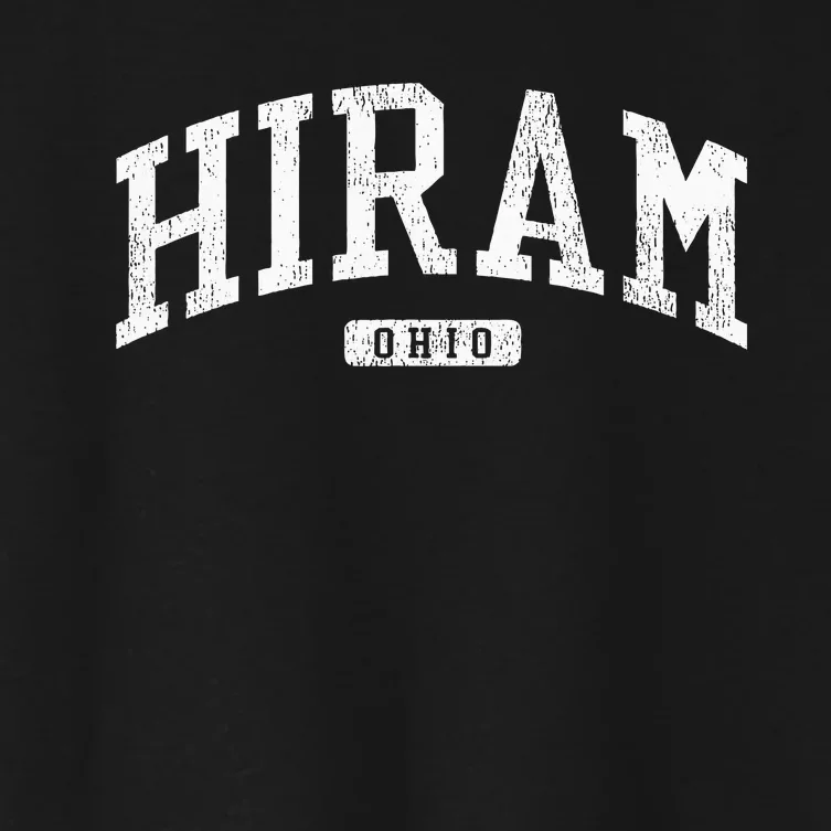 Hiram Ohio Oh Js03 College University Style Women's Crop Top Tee