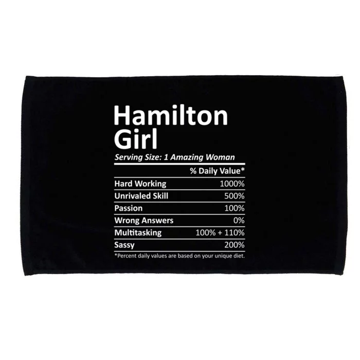 Hamilton Oh Ohio Funny City Home Roots Usa Gift Microfiber Hand Towel