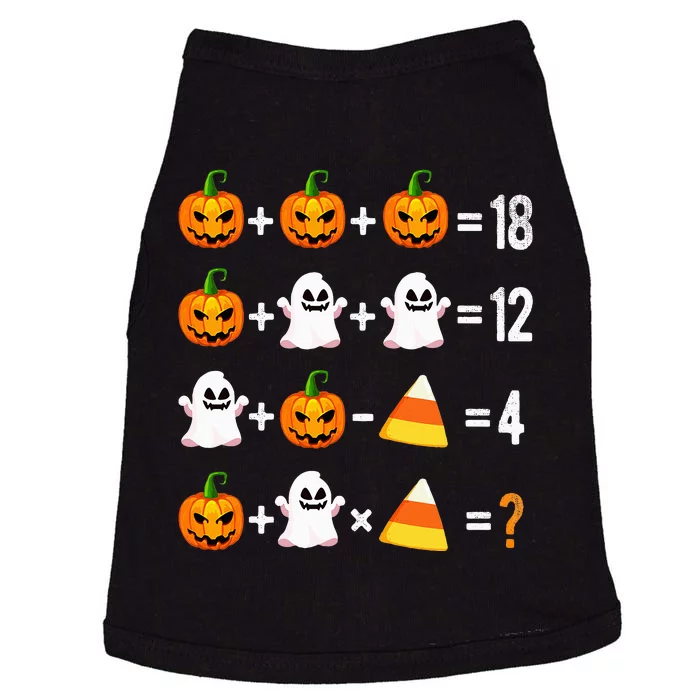 Halloween Order Of Operations Math Halloween Teacher Pumpkin Doggie Tank