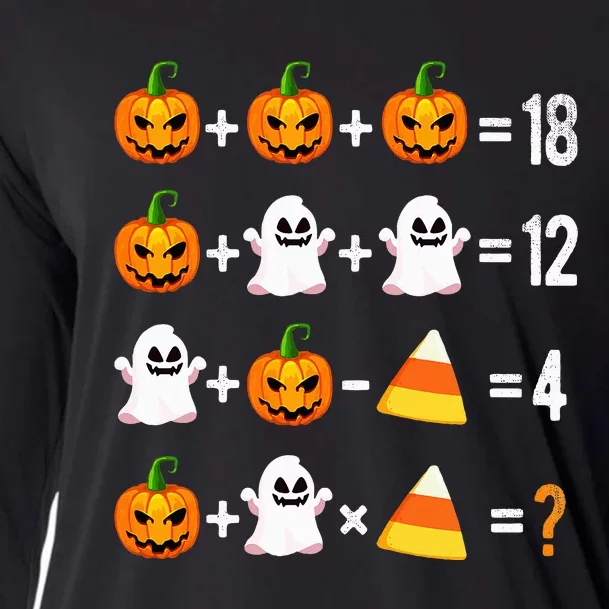 Halloween Order Of Operations Math Halloween Teacher Pumpkin Cooling Performance Long Sleeve Crew