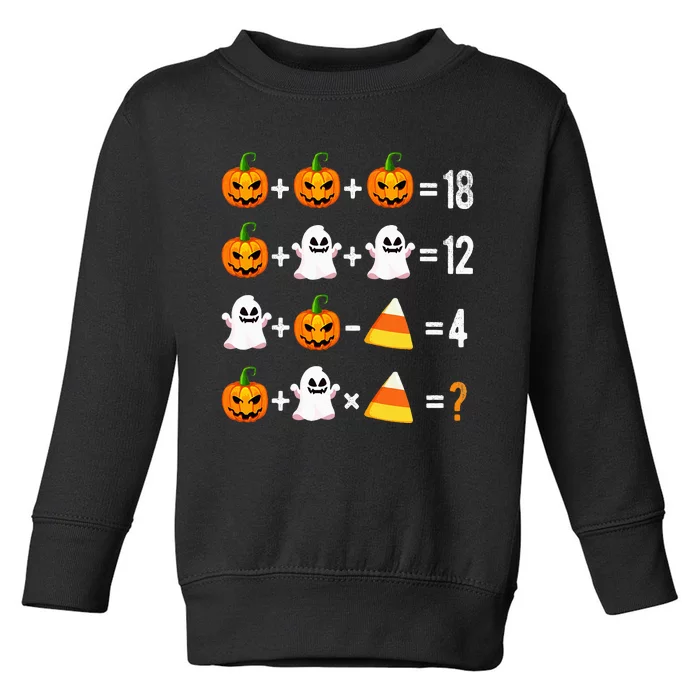 Halloween Order Of Operations Math Halloween Teacher Pumpkin Toddler Sweatshirt