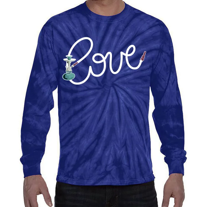 Hookah Love Tie-Dye Long Sleeve Shirt