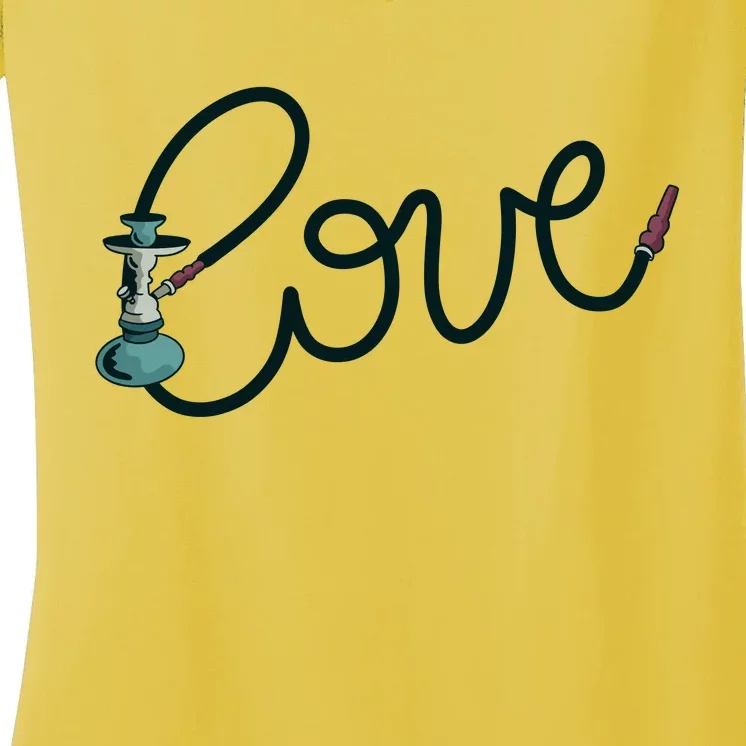 Hookah Love Women's V-Neck T-Shirt