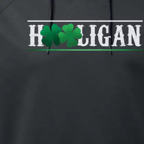 Hooligan Irish Clover St. Patrick's Day Performance Fleece Hoodie