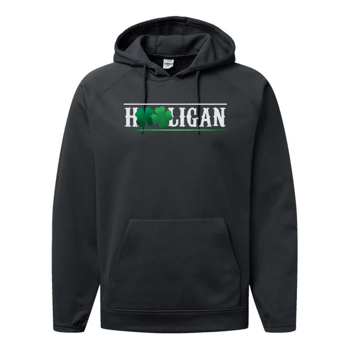 Hooligan Irish Clover St. Patrick's Day Performance Fleece Hoodie