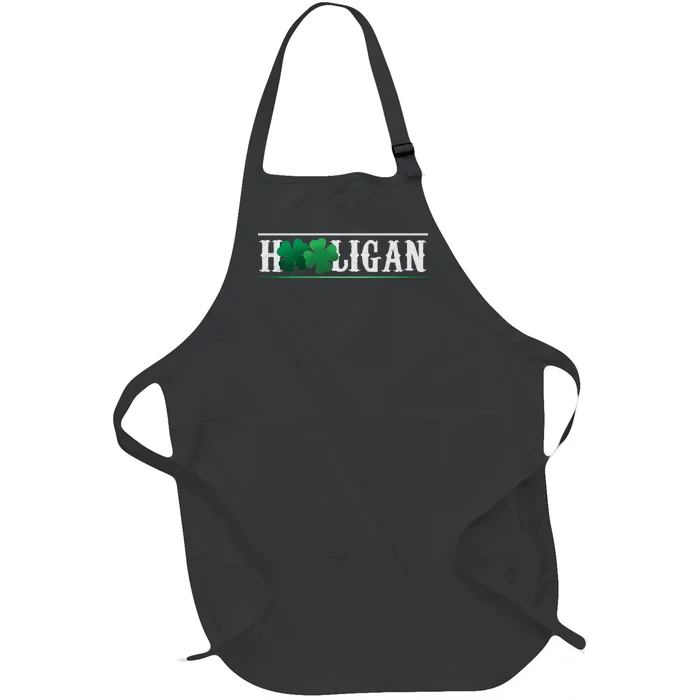 Hooligan Irish Clover St. Patrick's Day Full-Length Apron With Pocket