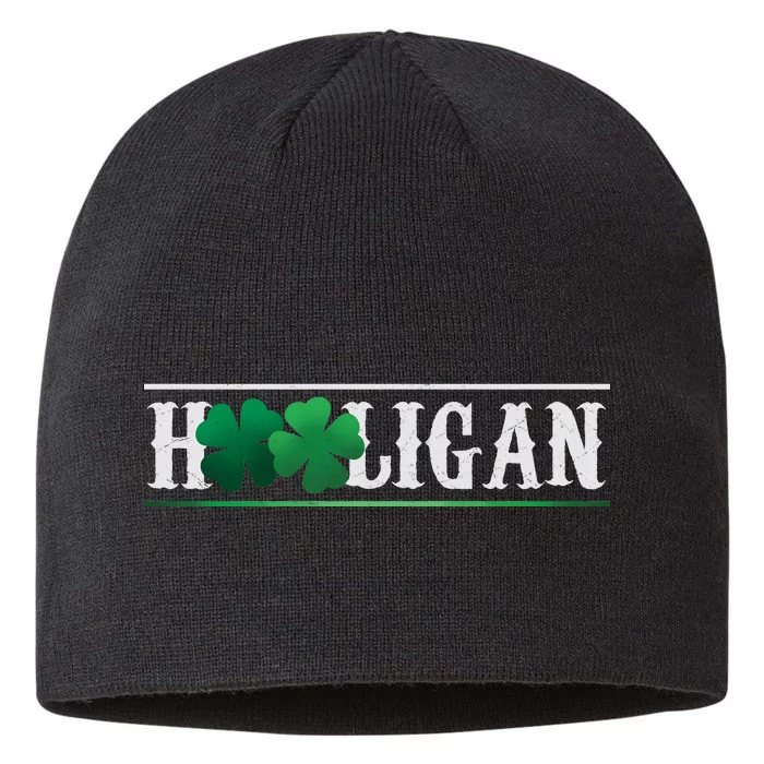 Hooligan Irish Clover St. Patrick's Day 8 1/2in Sustainable Knit Beanie