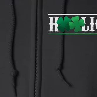 Hooligan Irish Clover St. Patrick's Day Full Zip Hoodie