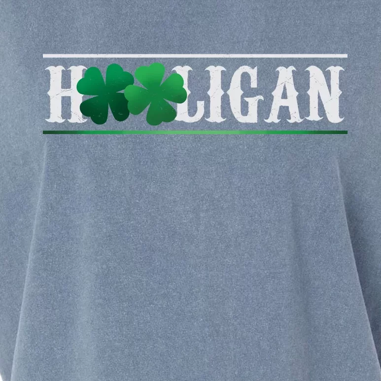 Hooligan Irish Clover St. Patrick's Day Garment-Dyed Women's Muscle Tee