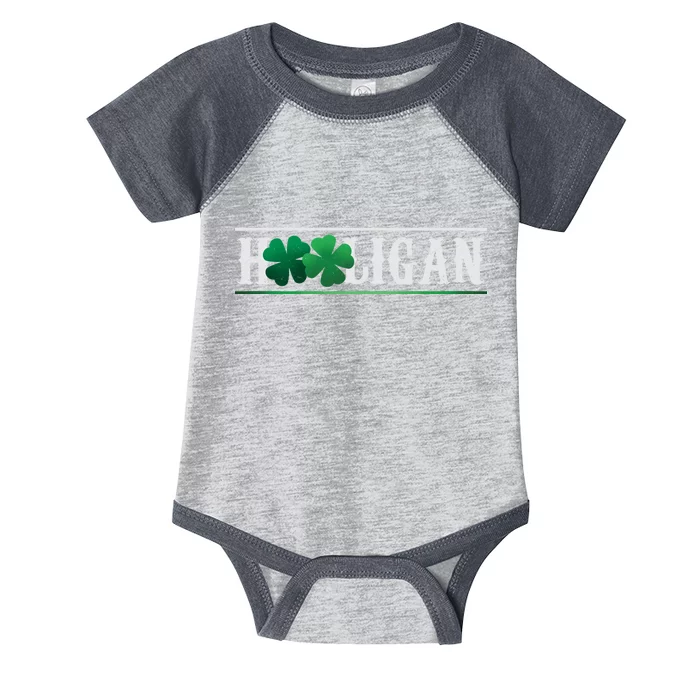 Hooligan Irish Clover St. Patrick's Day Infant Baby Jersey Bodysuit