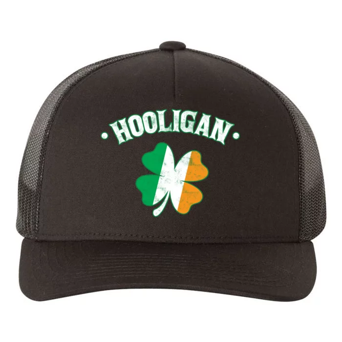 Hooligan Shamrock Ireland Flag Yupoong Adult 5-Panel Trucker Hat