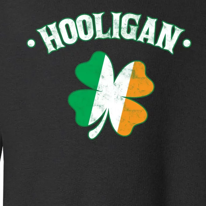 Hooligan Shamrock Ireland Flag Toddler Sweatshirt