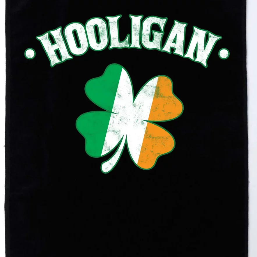 Hooligan Shamrock Ireland Flag Platinum Collection Golf Towel