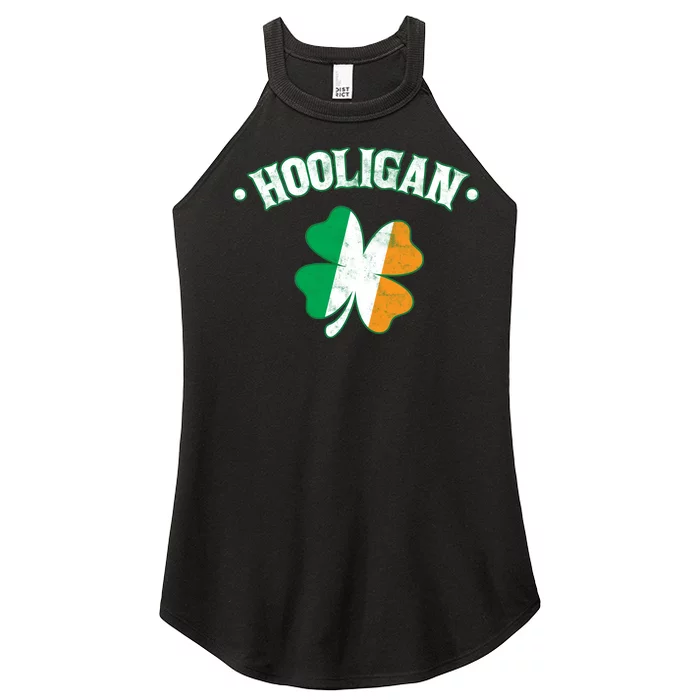 Hooligan Shamrock Ireland Flag Women’s Perfect Tri Rocker Tank