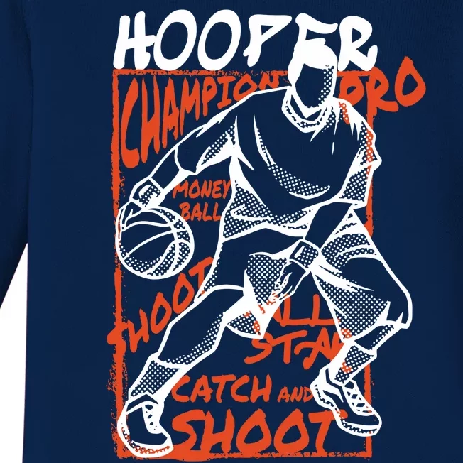 Hooper Basketball Pro Baby Long Sleeve Bodysuit