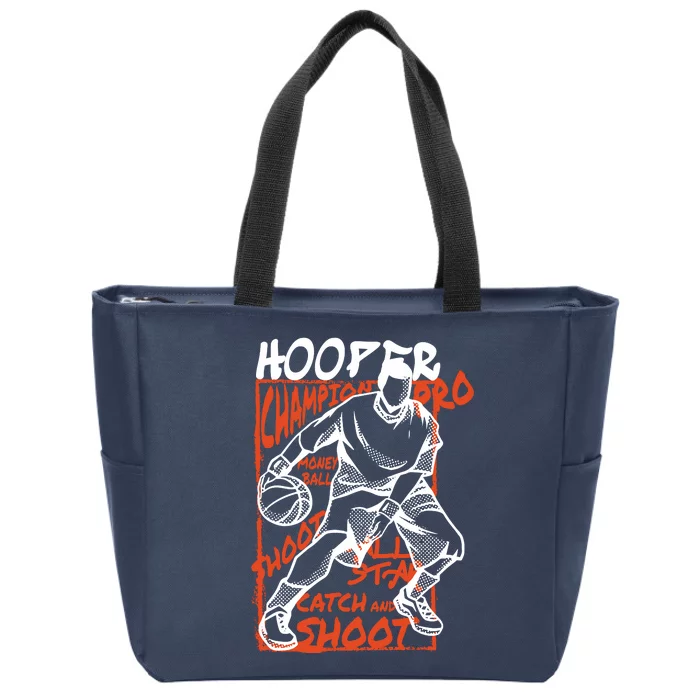 Hooper Basketball Pro Zip Tote Bag