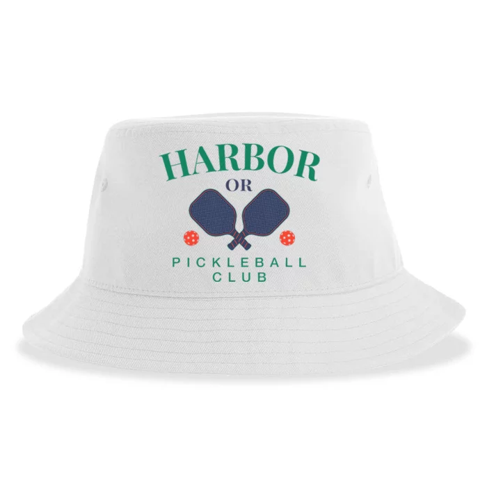 Harbor Or Pickleball Club For Paddle Players Sustainable Bucket Hat