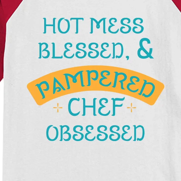 Hot Obsessed Pampered Chef Cook T Kids Colorblock Raglan Jersey