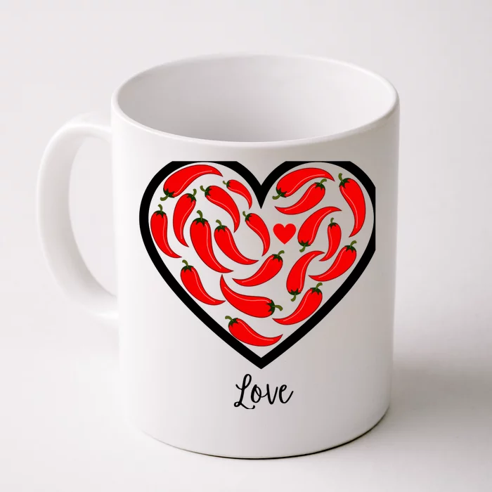 Heart Of Peppers Front & Back Coffee Mug