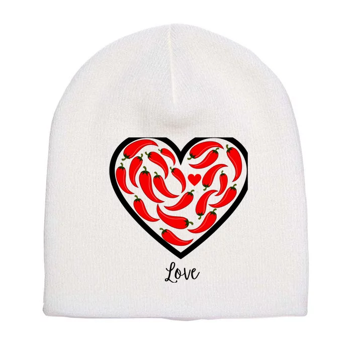 Heart Of Peppers Short Acrylic Beanie