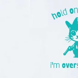 Hold On Partner Im Overstimulated Cat Softstyle Adult Sport Polo