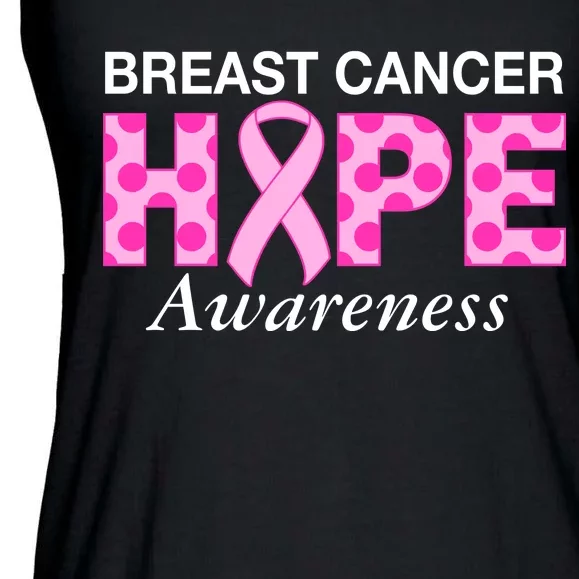 Hope Breast Cancer Awaraness Ladies Essential Flowy Tank