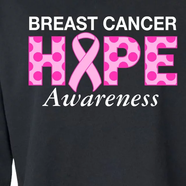 Hope Breast Cancer Awaraness Cropped Pullover Crew