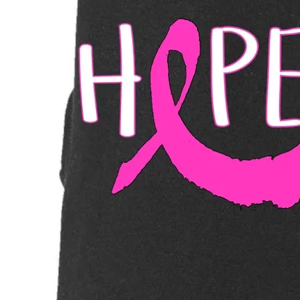 Hope Breast Cancer Awareness Logo Doggie 3-End Fleece Hoodie