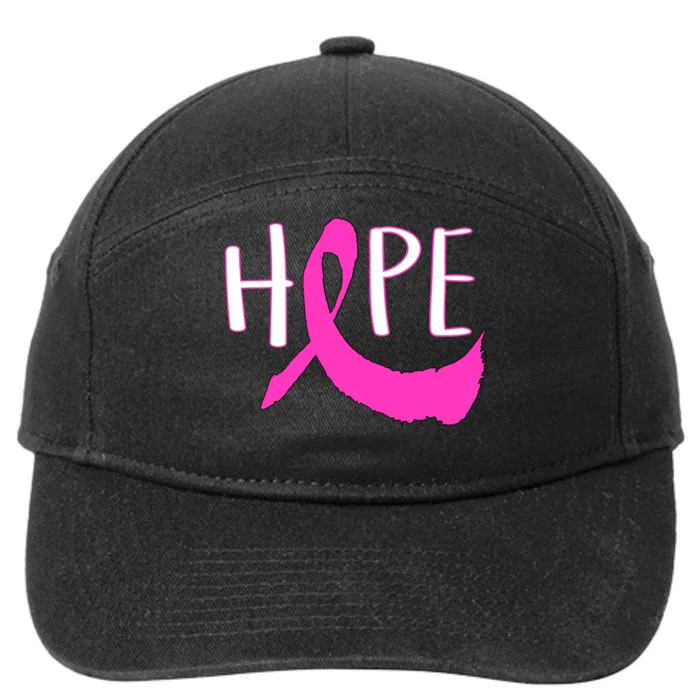 Hope Breast Cancer Awareness Logo 7-Panel Snapback Hat