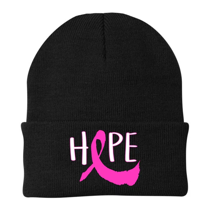 Hope Breast Cancer Awareness Logo Knit Cap Winter Beanie