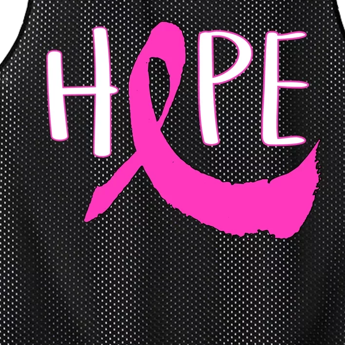 Hope Breast Cancer Awareness Logo Mesh Reversible Basketball Jersey Tank