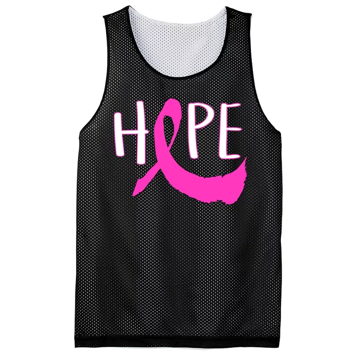 Hope Breast Cancer Awareness Logo Mesh Reversible Basketball Jersey Tank