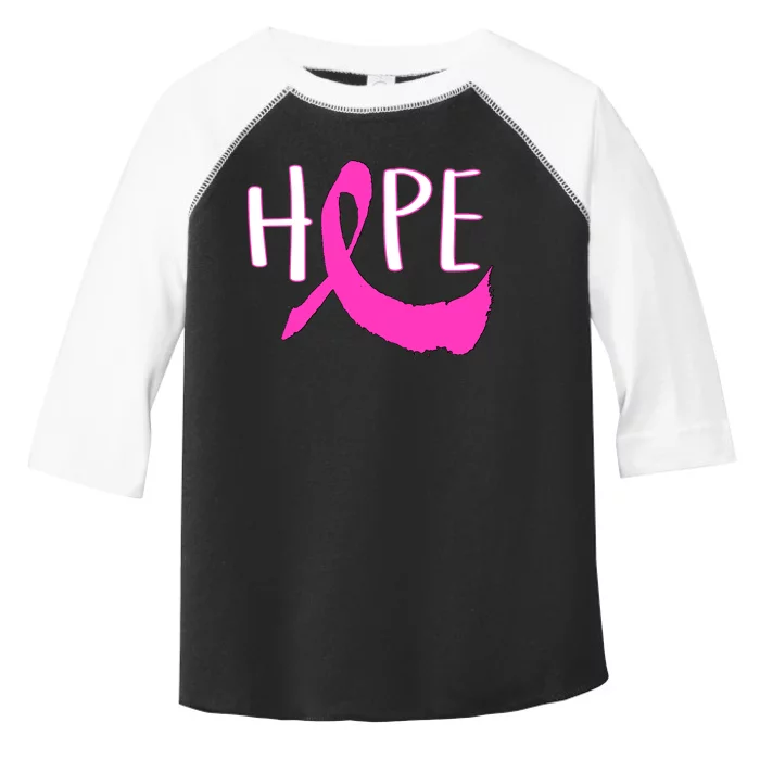 Hope Breast Cancer Awareness Logo Toddler Fine Jersey T-Shirt