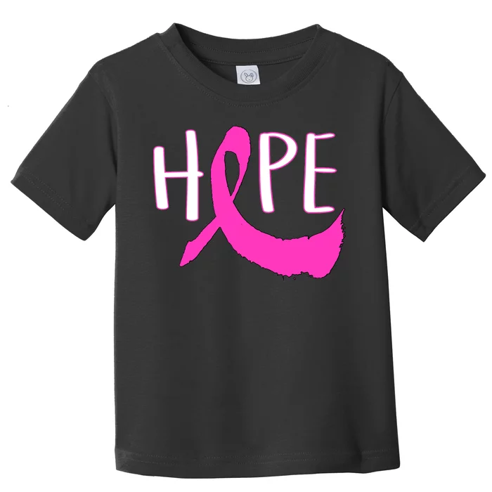 Hope Breast Cancer Awareness Logo Toddler T-Shirt