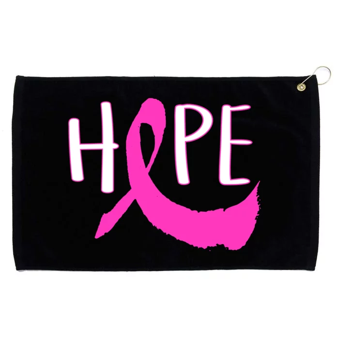 Hope Breast Cancer Awareness Logo Grommeted Golf Towel