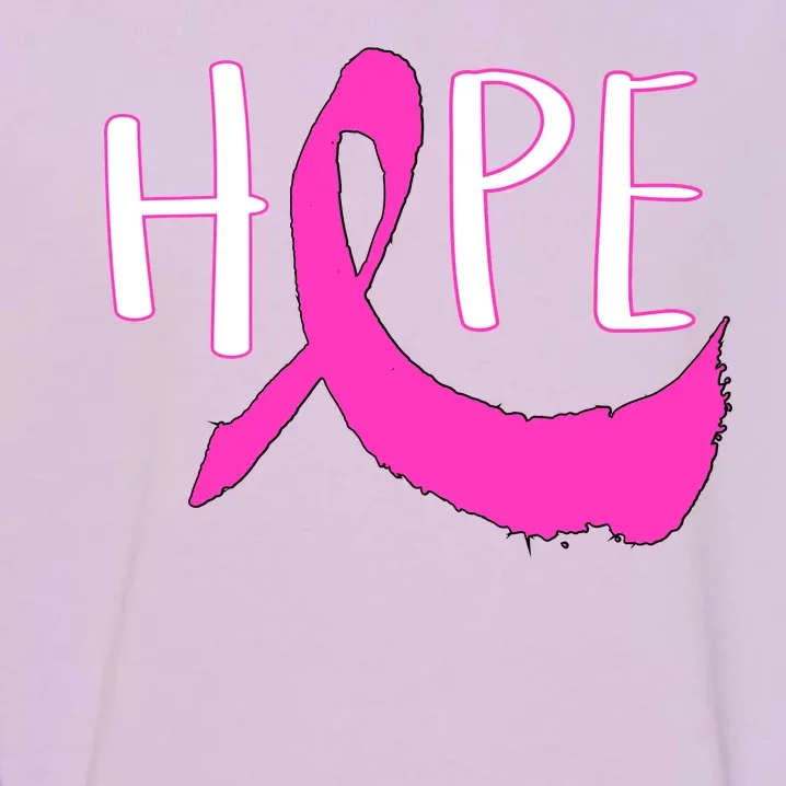 Hope Breast Cancer Awareness Logo Garment-Dyed Sweatshirt