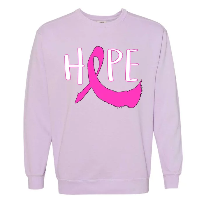 Hope Breast Cancer Awareness Logo Garment-Dyed Sweatshirt