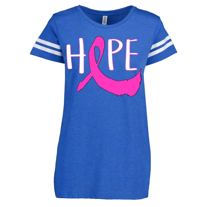 Hope Breast Cancer Awareness Logo Enza Ladies Jersey Football T-Shirt