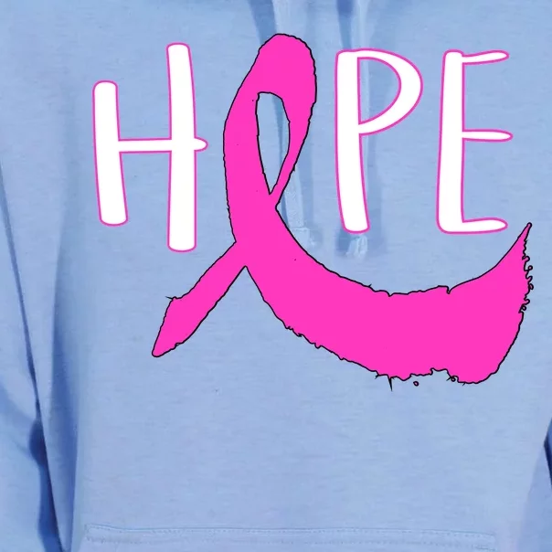 Hope Breast Cancer Awareness Logo Unisex Surf Hoodie