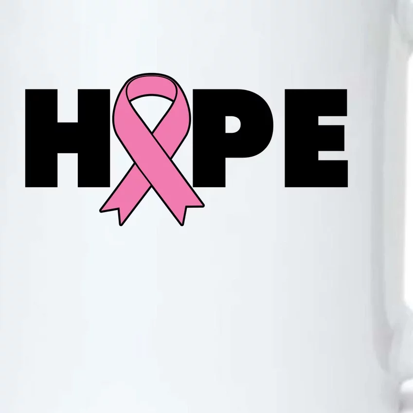 Hope Breast Cancer Awareness Ribbon Black Color Changing Mug