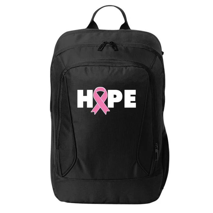 Hope Breast Cancer Awareness Ribbon City Backpack