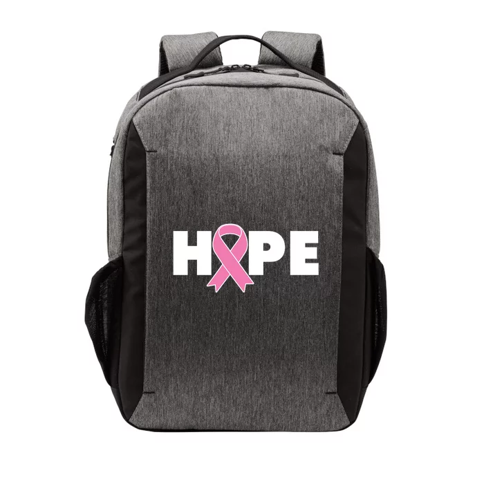 Hope Breast Cancer Awareness Ribbon Vector Backpack