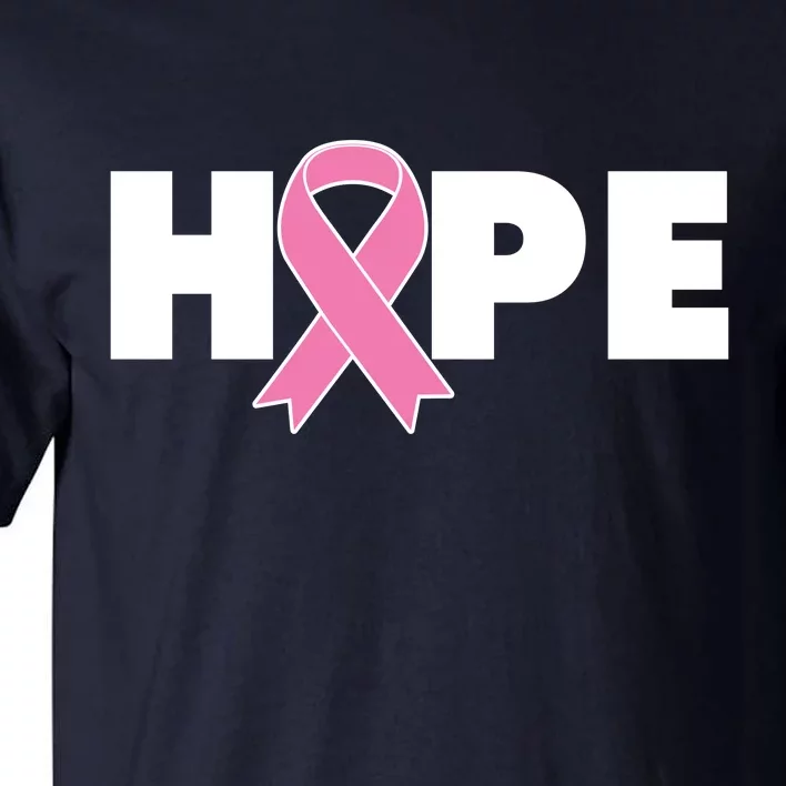 Hope Breast Cancer Awareness Ribbon Tall T-Shirt