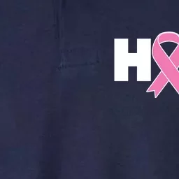 Hope Breast Cancer Awareness Ribbon Softstyle Adult Sport Polo