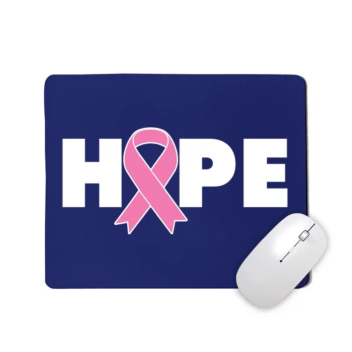 Hope Breast Cancer Awareness Ribbon Mousepad