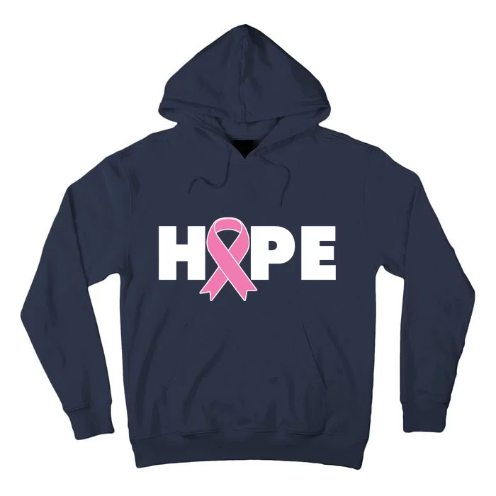 Hope Breast Cancer Awareness Ribbon Tall Hoodie