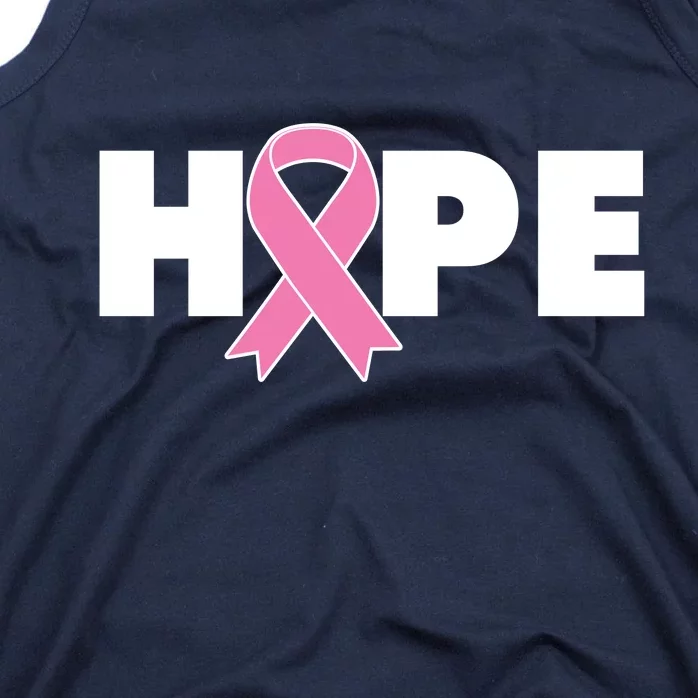 Hope Breast Cancer Awareness Ribbon Tank Top