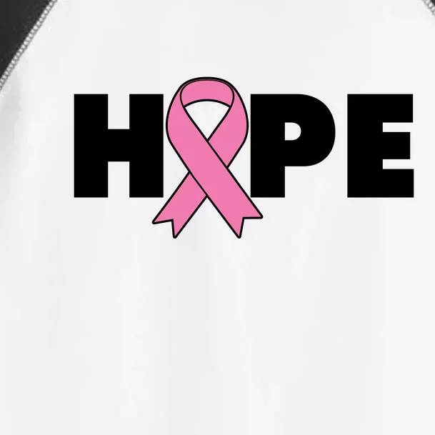 Hope Breast Cancer Awareness Ribbon Toddler Fine Jersey T-Shirt