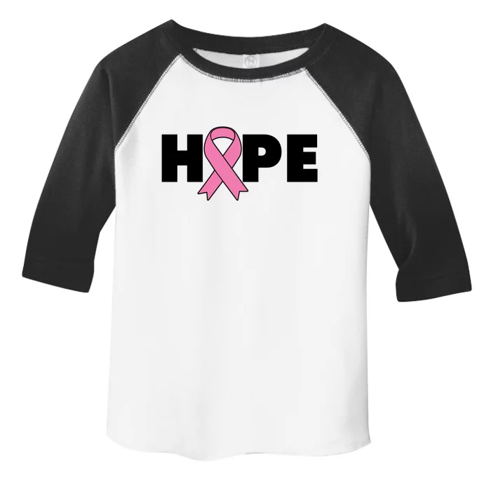 Hope Breast Cancer Awareness Ribbon Toddler Fine Jersey T-Shirt