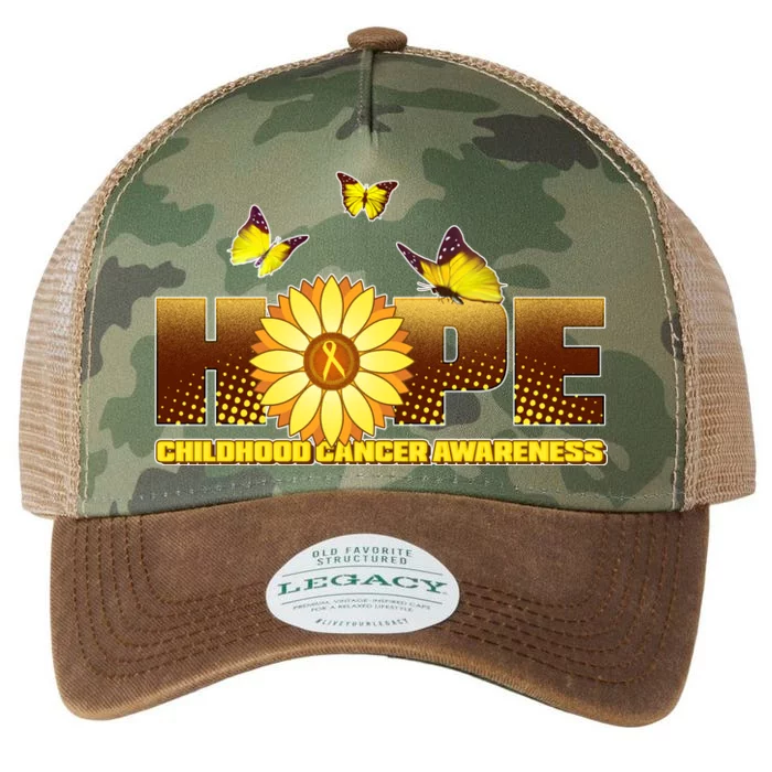 Hope Childhood Cancer Awareness Legacy Tie Dye Trucker Hat